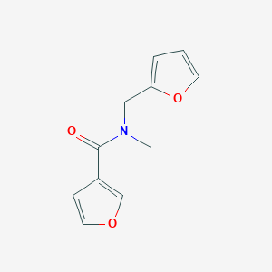 molecular formula C11H11NO3 B7508601 N-(furan-2-ylmethyl)-N-methylfuran-3-carboxamide 