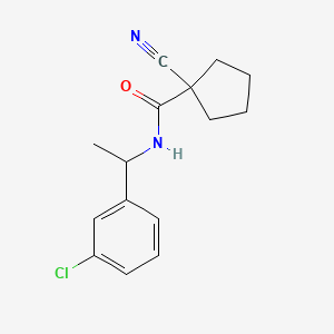 N-[1-(3-chlorophenyl)ethyl]-1-cyanocyclopentane-1-carboxamide