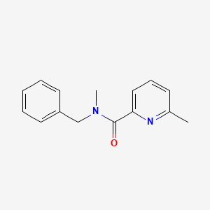 molecular formula C15H16N2O B7508631 N-benzyl-N,6-dimethylpyridine-2-carboxamide 
