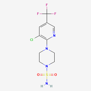4-[3-Chloro-5-(trifluoromethyl)pyridin-2-yl]piperazine-1-sulfonamide