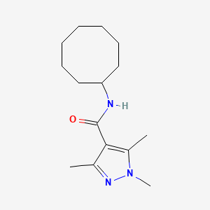 N-cyclooctyl-1,3,5-trimethylpyrazole-4-carboxamide