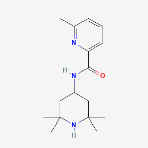 molecular formula C16H25N3O B7508701 6-methyl-N-(2,2,6,6-tetramethylpiperidin-4-yl)pyridine-2-carboxamide 