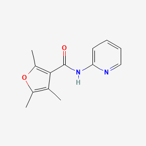 molecular formula C13H14N2O2 B7508717 2,4,5-trimethyl-N-pyridin-2-ylfuran-3-carboxamide 