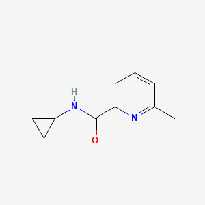 molecular formula C10H12N2O B7508733 N-cyclopropyl-6-methylpyridine-2-carboxamide 