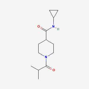 N-cyclopropyl-1-(2-methylpropanoyl)piperidine-4-carboxamide