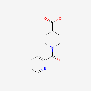 molecular formula C14H18N2O3 B7508805 Methyl 1-(6-methylpyridine-2-carbonyl)piperidine-4-carboxylate 