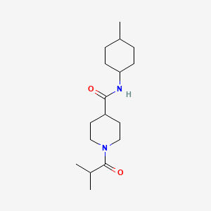 N-(4-methylcyclohexyl)-1-(2-methylpropanoyl)piperidine-4-carboxamide