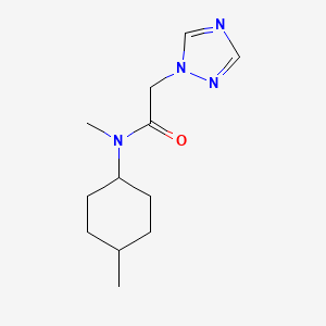 molecular formula C12H20N4O B7508849 N-methyl-N-(4-methylcyclohexyl)-2-(1,2,4-triazol-1-yl)acetamide 