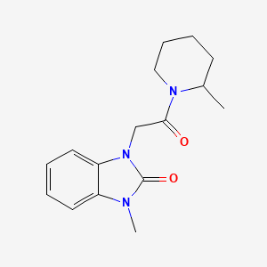 1-Methyl-3-[2-(2-methylpiperidin-1-yl)-2-oxoethyl]benzimidazol-2-one