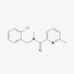 N-[(2-chlorophenyl)methyl]-N,6-dimethylpyridine-2-carboxamide