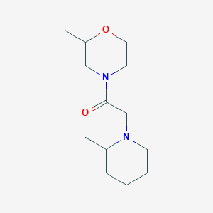 molecular formula C13H24N2O2 B7508949 1-(2-Methylmorpholin-4-yl)-2-(2-methylpiperidin-1-yl)ethanone 