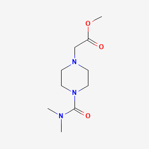 molecular formula C10H19N3O3 B7508965 Methyl 2-[4-(dimethylcarbamoyl)piperazin-1-yl]acetate 