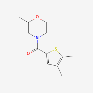 molecular formula C12H17NO2S B7509012 (4,5-Dimethylthiophen-2-yl)-(2-methylmorpholin-4-yl)methanone 