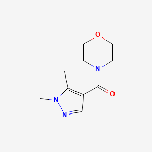 molecular formula C10H15N3O2 B7509060 (1,5-Dimethylpyrazol-4-yl)-morpholin-4-ylmethanone 