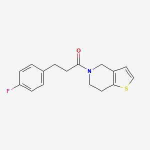 molecular formula C16H16FNOS B7509081 1-(6,7-dihydro-4H-thieno[3,2-c]pyridin-5-yl)-3-(4-fluorophenyl)propan-1-one 