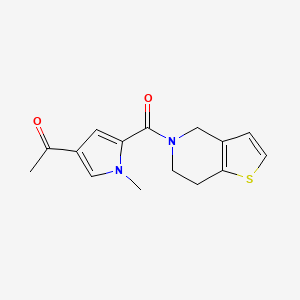 1-[5-(6,7-dihydro-4H-thieno[3,2-c]pyridine-5-carbonyl)-1-methylpyrrol-3-yl]ethanone