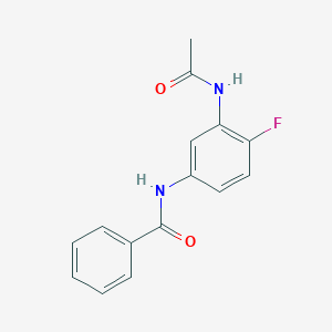 N-(3-acetamido-4-fluorophenyl)benzamide