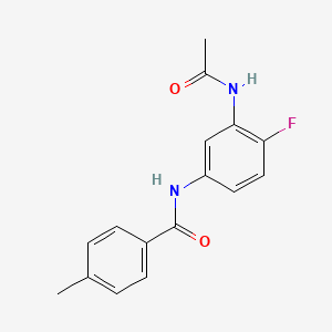 N-(3-acetamido-4-fluorophenyl)-4-methylbenzamide