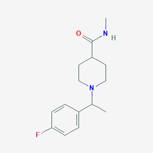 1-[1-(4-fluorophenyl)ethyl]-N-methylpiperidine-4-carboxamide