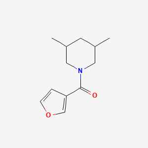 molecular formula C12H17NO2 B7509197 (3,5-Dimethylpiperidin-1-yl)-(furan-3-yl)methanone 