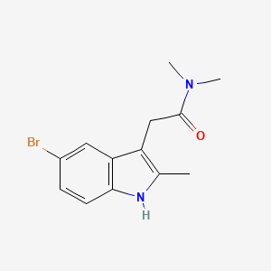 molecular formula C13H15BrN2O B7509217 2-(5-bromo-2-methyl-1H-indol-3-yl)-N,N-dimethylacetamide 