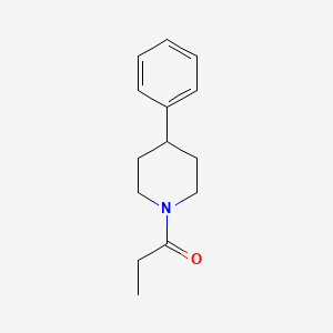 molecular formula C14H19NO B7509332 1-(4-苯基哌啶-1-基)丙-1-酮 