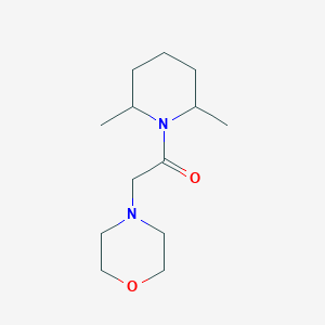 molecular formula C13H24N2O2 B7509355 1-(2,6-Dimethylpiperidin-1-yl)-2-morpholin-4-ylethanone 