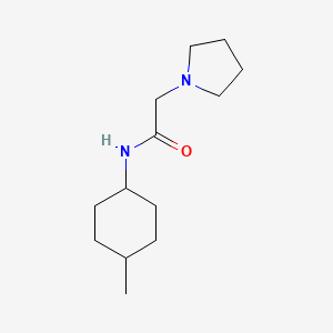 molecular formula C13H24N2O B7509428 N-(4-methylcyclohexyl)-2-pyrrolidin-1-ylacetamide 