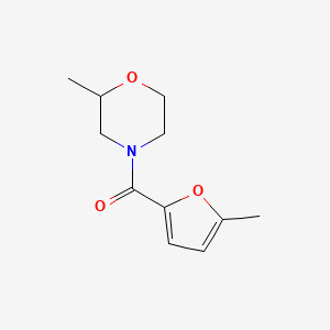 molecular formula C11H15NO3 B7509446 (5-Methylfuran-2-yl)-(2-methylmorpholin-4-yl)methanone 