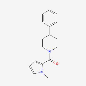 molecular formula C17H20N2O B7509448 (1-Methylpyrrol-2-yl)-(4-phenylpiperidin-1-yl)methanone 