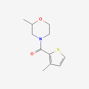 molecular formula C11H15NO2S B7509473 (2-Methylmorpholin-4-yl)-(3-methylthiophen-2-yl)methanone 
