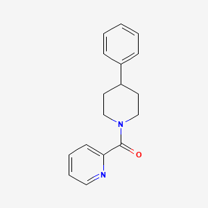 molecular formula C17H18N2O B7509474 (4-Phenylpiperidin-1-yl)-pyridin-2-ylmethanone 