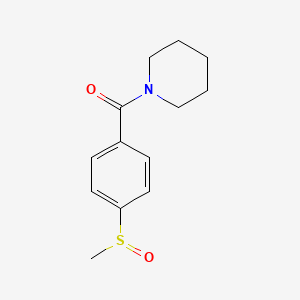 molecular formula C13H17NO2S B7509481 (4-Methylsulfinylphenyl)-piperidin-1-ylmethanone 