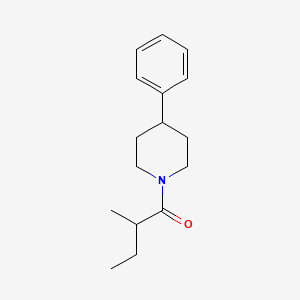 molecular formula C16H23NO B7509520 2-Methyl-1-(4-phenylpiperidin-1-yl)butan-1-one 