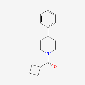 molecular formula C16H21NO B7509538 Cyclobutyl-(4-phenylpiperidin-1-yl)methanone 
