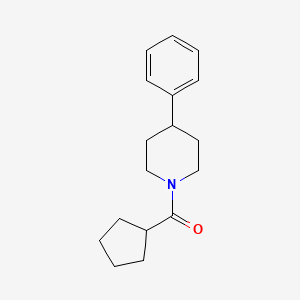 molecular formula C17H23NO B7509541 Cyclopentyl-(4-phenylpiperidin-1-yl)methanone 