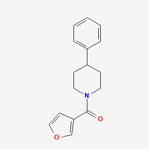molecular formula C16H17NO2 B7509565 Furan-3-yl-(4-phenylpiperidin-1-yl)methanone 