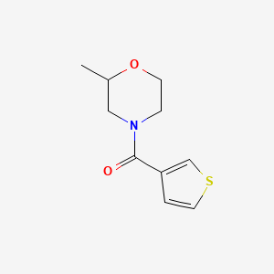 molecular formula C10H13NO2S B7509566 (2-Methylmorpholin-4-yl)-thiophen-3-ylmethanone 