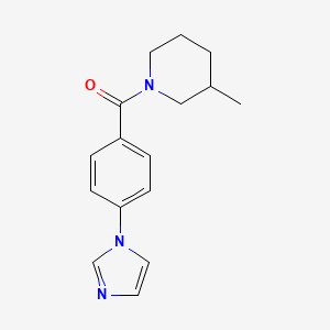 molecular formula C16H19N3O B7509583 (4-Imidazol-1-ylphenyl)-(3-methylpiperidin-1-yl)methanone 
