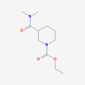 molecular formula C11H20N2O3 B7509589 Ethyl 3-(dimethylcarbamoyl)piperidine-1-carboxylate 