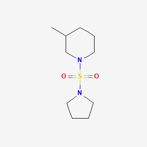 molecular formula C10H20N2O2S B7509597 3-Methyl-1-pyrrolidin-1-ylsulfonylpiperidine 