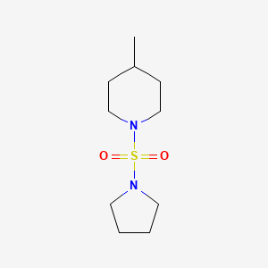 molecular formula C10H20N2O2S B7509614 4-Methyl-1-pyrrolidin-1-ylsulfonylpiperidine 