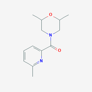 molecular formula C13H18N2O2 B7509643 (2,6-Dimethylmorpholin-4-yl)-(6-methylpyridin-2-yl)methanone 