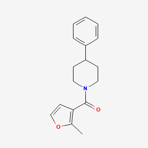 molecular formula C17H19NO2 B7509667 (2-Methylfuran-3-yl)-(4-phenylpiperidin-1-yl)methanone 