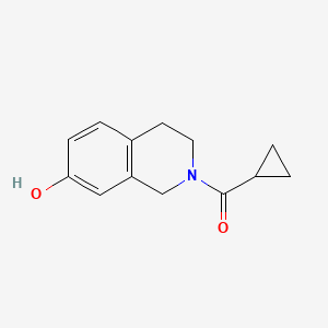 molecular formula C13H15NO2 B7509702 cyclopropyl-(7-hydroxy-3,4-dihydro-1H-isoquinolin-2-yl)methanone 