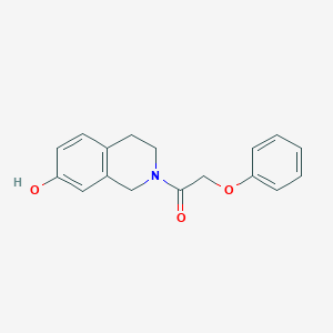 molecular formula C17H17NO3 B7509726 1-(7-hydroxy-3,4-dihydro-1H-isoquinolin-2-yl)-2-phenoxyethanone 