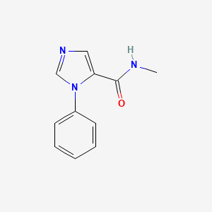 molecular formula C11H11N3O B7509754 N-methyl-3-phenylimidazole-4-carboxamide 