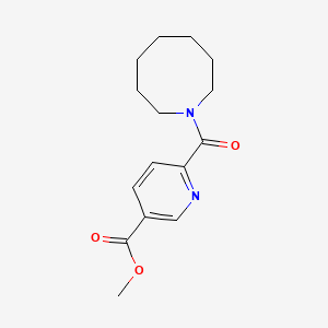 molecular formula C15H20N2O3 B7509766 Methyl 6-(azocane-1-carbonyl)pyridine-3-carboxylate 