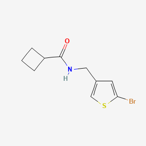 molecular formula C10H12BrNOS B7509786 N-[(5-bromothiophen-3-yl)methyl]cyclobutanecarboxamide 