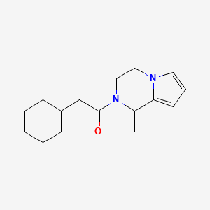 molecular formula C16H24N2O B7509804 2-cyclohexyl-1-(1-methyl-3,4-dihydro-1H-pyrrolo[1,2-a]pyrazin-2-yl)ethanone 